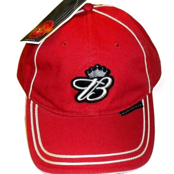 Budweiser Beer Mens Adjustable Strapback hat Cap New Tags - Picture 1 of 3